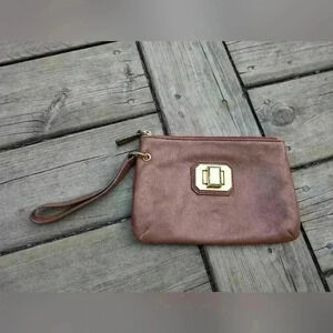Juicy couture brown wristlet  purse